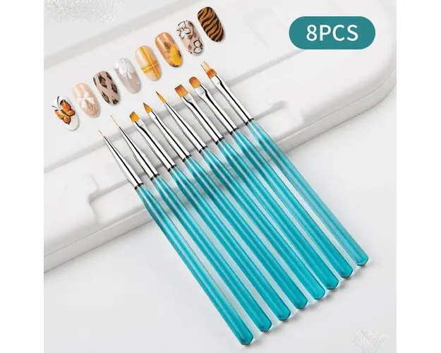 Set 8 pensule manichiura GRN-8 - Everin