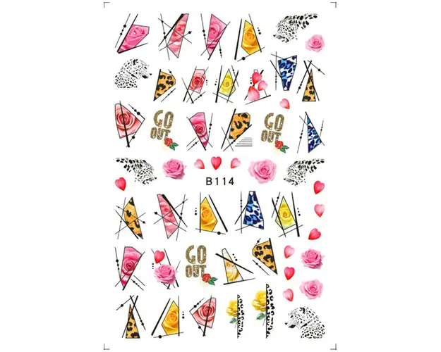 Sticker decor unghii B114 - B114 - Everin.ro