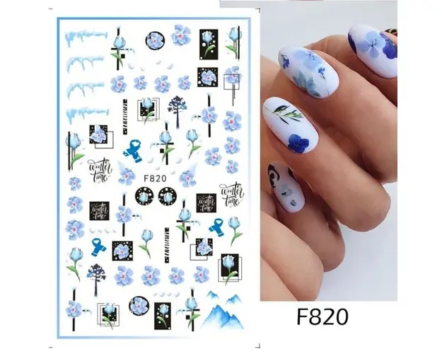 Sticker decor unghii F820 - F820 - Everin.ro