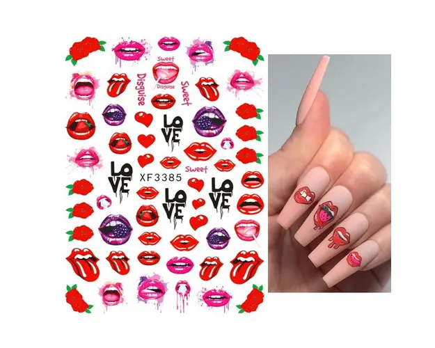 Sticker decor unghii XF3385 - XF3385 - Everin.ro