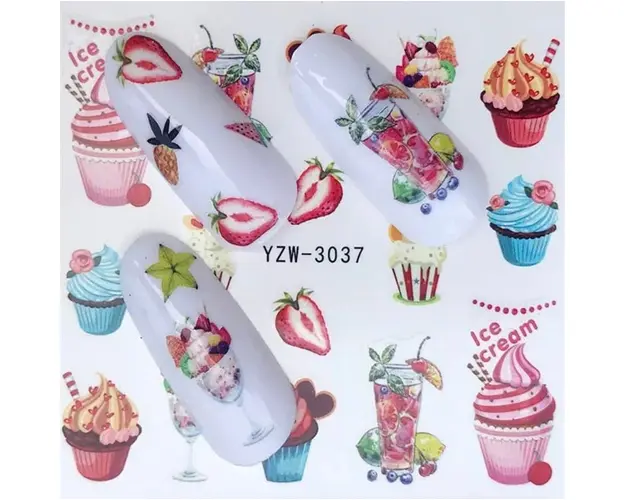 Tatuaj decor unghii YZW-3037 - YZW-3037 - Everin.ro