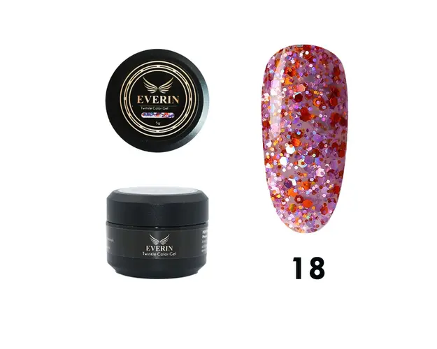 Twinkle color gel Everin- 018 - TE18 - Everin.ro