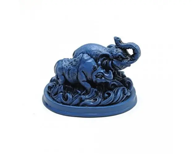 Elefant si rinocer albastru