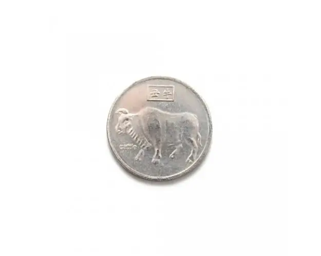 Talisman argintiu cu zodia bivolului