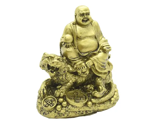 Tigru cu Buddha razand si monede