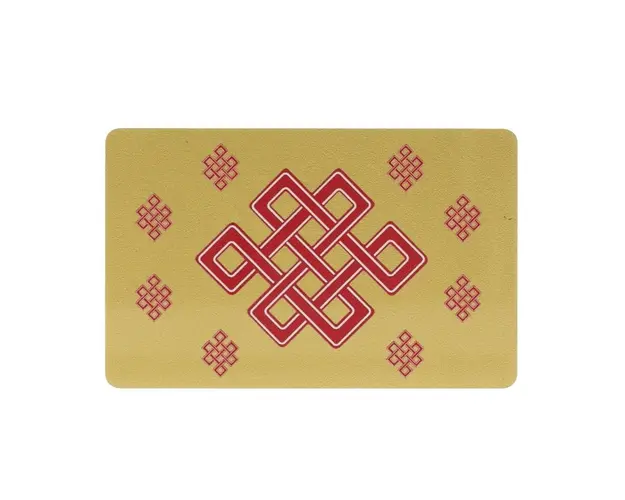 Card de protectie Dragon Rosu cu bila de foc, impotriva conflictelor si nodul mistic