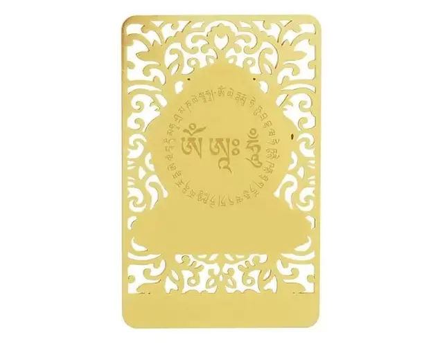 Card metalic de protectie pentru zodia Caine si zodia Mistret AMITABHA