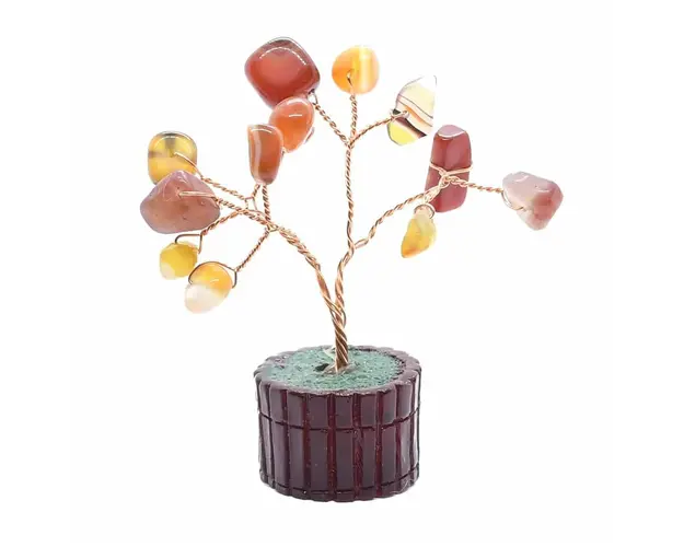 Copac feng shui cu agate 7,5 cm inaltime