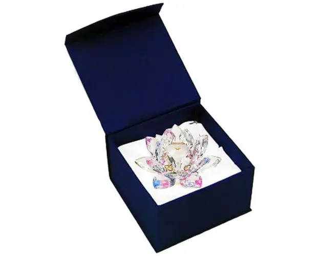 Floare de lotus multicolora din cristal