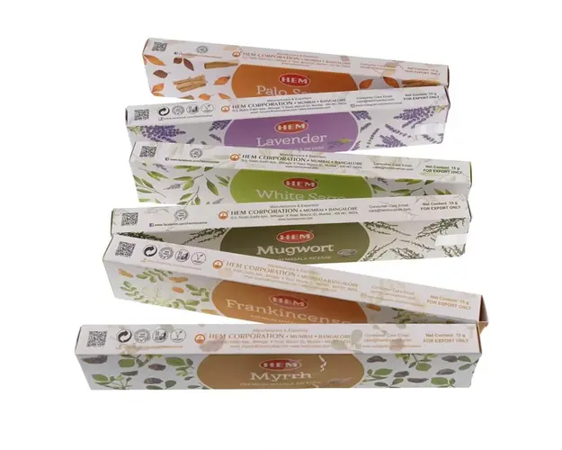 Set betisoare parfumate pentru aromaterapie cu 6 esente