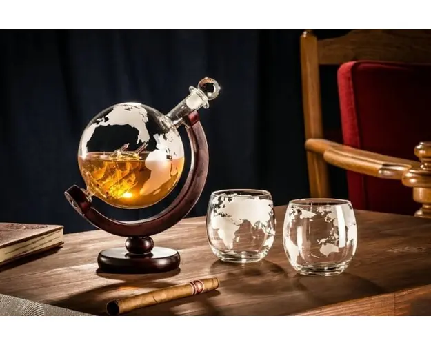 Set decantor Globe cu 2 pahare