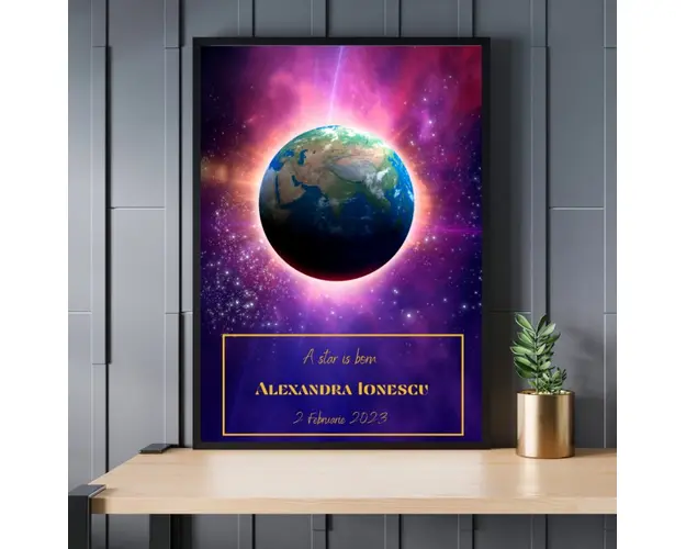 Rama foto personalizata A star is born