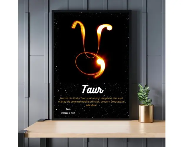 Rama foto personalizata Taur