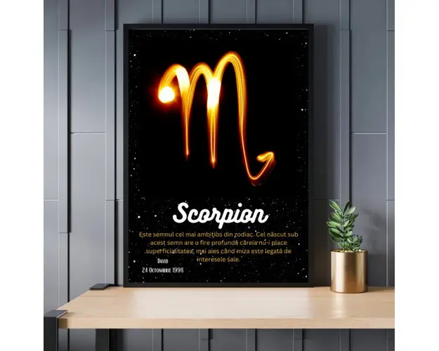 Rama foto personalizata Scorpion