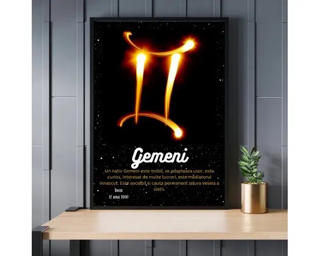Rama foto personalizata Gemeni