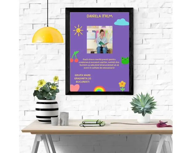Rama foto personalizata Doamna Educatoare