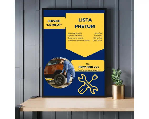 Rama foto Mecanic Amuzant