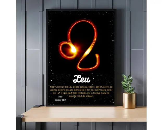 Rama foto personalizata Leu