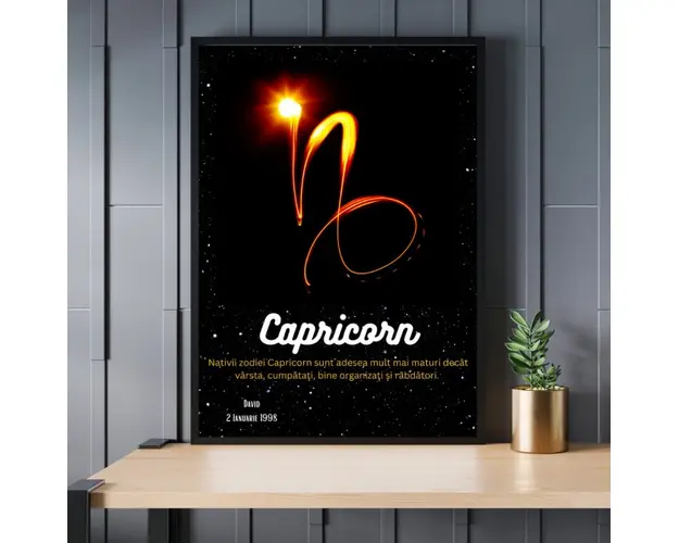 Rama foto personalizata Capricorn