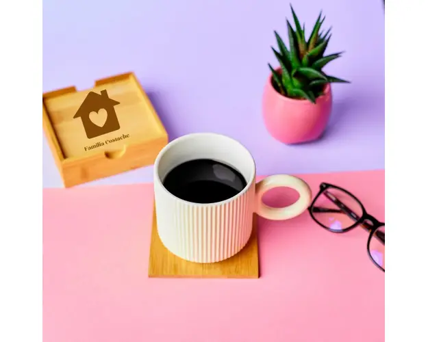Set de suporturi pahar personalizat