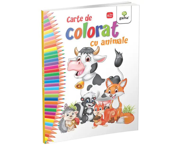 Carte de colorat cu animale