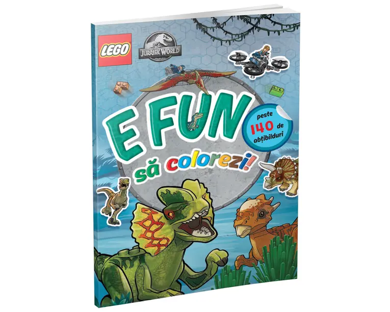 E fun sa colorezi - Jurassic World (carte de colorat cu abtibilduri)