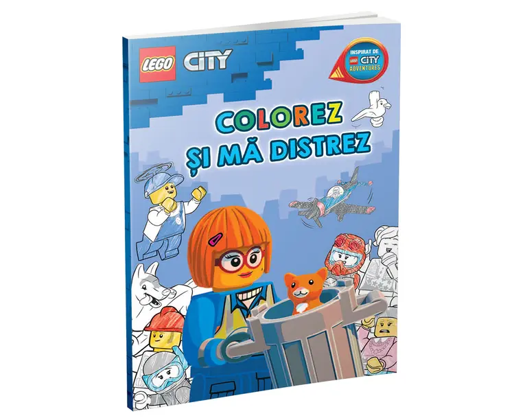 Colorez si ma distrez Orasul LEGO (carte de colorat)