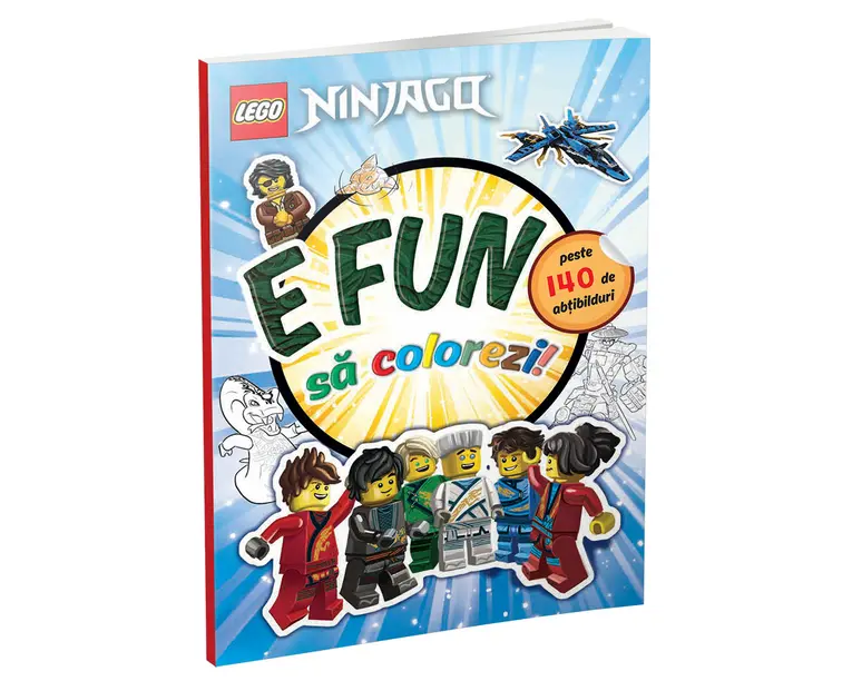 E fun sa colorezi! Ninjago (carte de colorat cu abtibilduri)