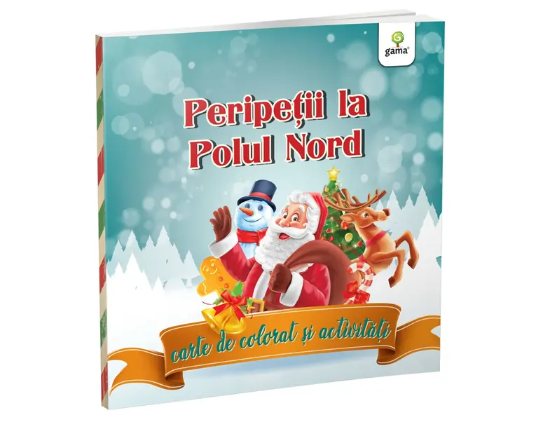 Peripetii la Polul Nord: carte de colorat si activitati