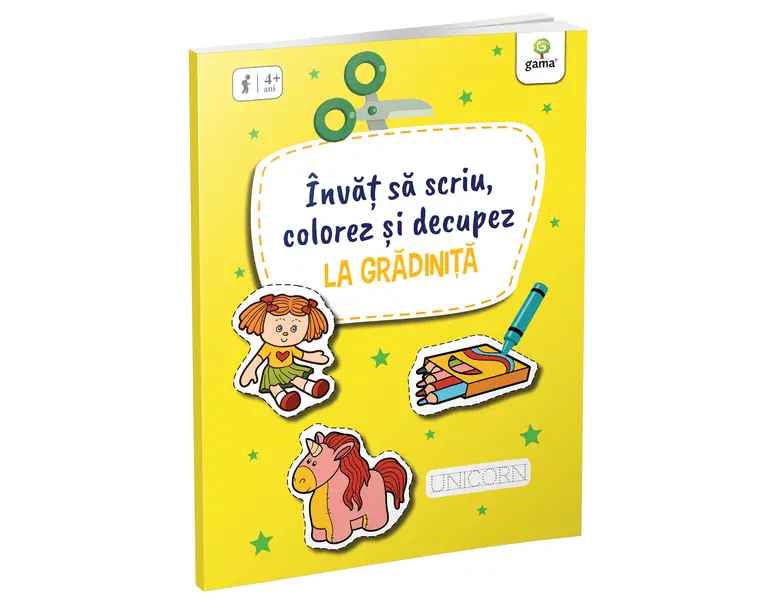Invat sa scriu, colorez si decupez la Gradinita