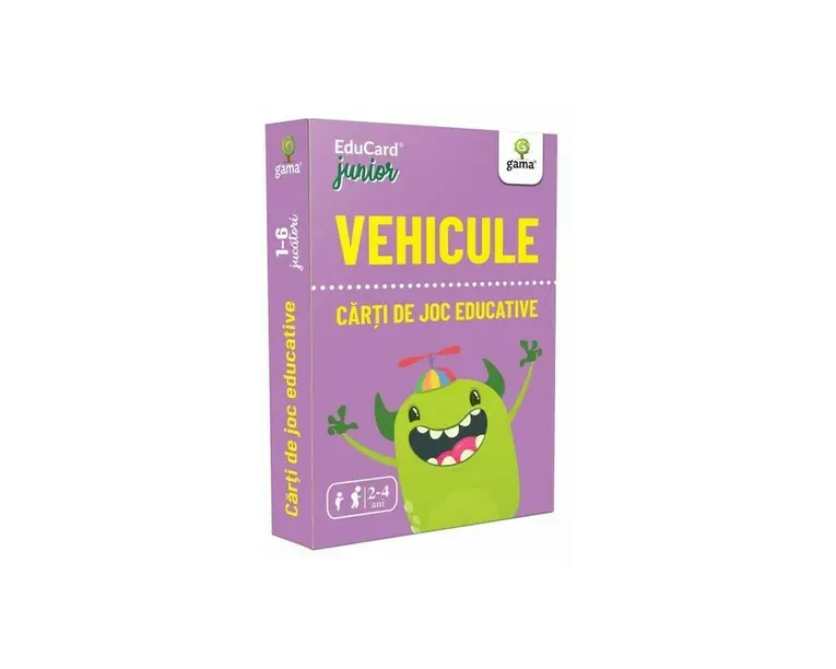 Carti de joc educative. Vehicule
