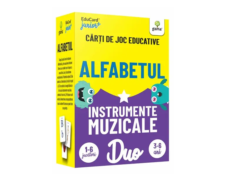 DuoCard - Alfabetul • Instrumente muzicale