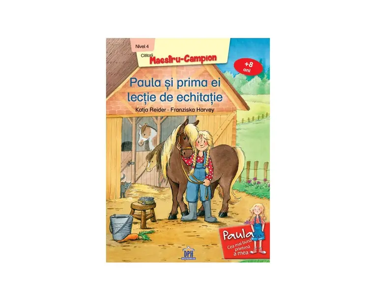Paula si prima ei lectie de echitatie