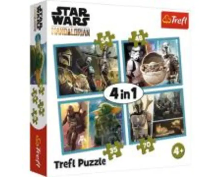 Puzzle 4in1 Mandalorian si lumea lui