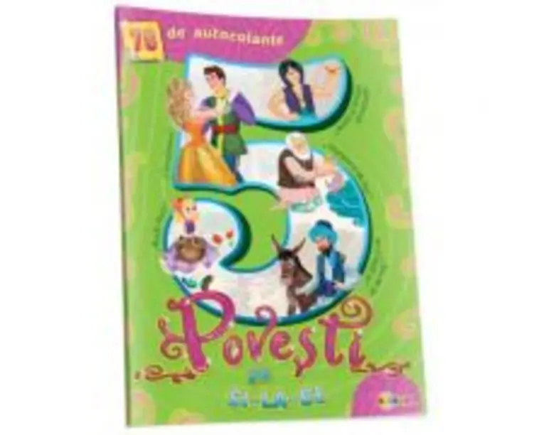 5 Povesti pe silabe verde (cu 70 autocolante)