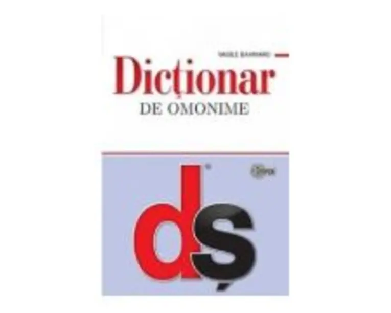 Dictionar de omonime - Vasile Bahnaru