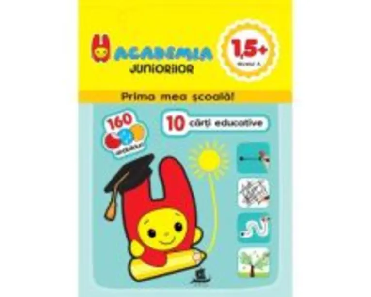 Academia juniorilor. 10 carti educative, 1, 5+, Nivelul A, pentru grupa mica - Ilona Bakse