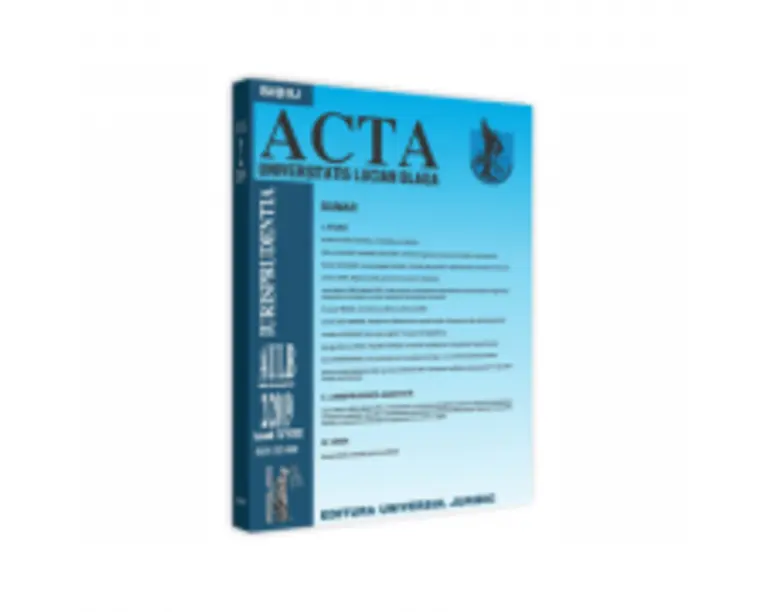 Acta Universitatis Lucian Blaga nr. 2/2019