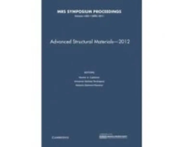Advanced Structural Materials  2012: Volume 1485 - Hector A. Calderon, Armando Salinas-Rodriguez, Heberto Balmori-Ramirez