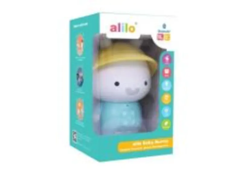 Iepuras interactiv cu povesti si cantece, albastru, RO/EN, Alilo Baby Bunny