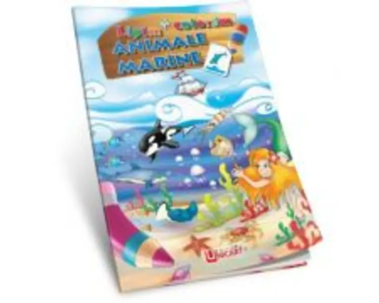 Animale marine. Lipim si coloram