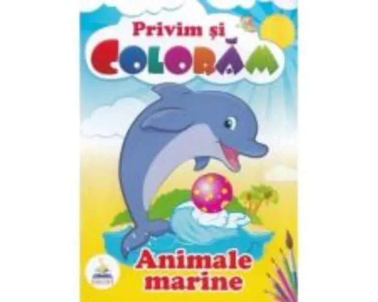 Privim si coloram. Animale marine