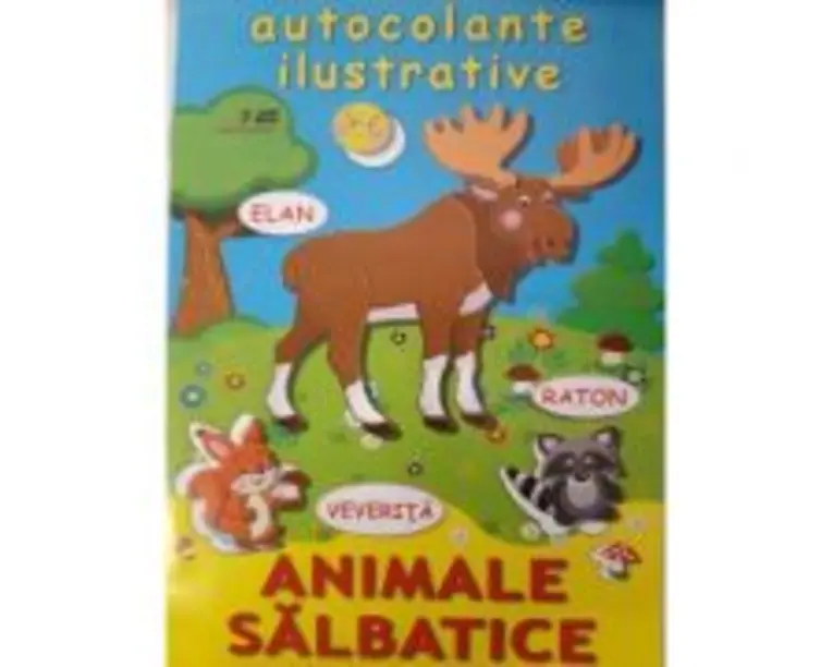 Animale salbatice. Autocolante ilustrative