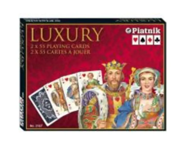 Set 2 pachete Carti de joc Luxury, in cutie de lux