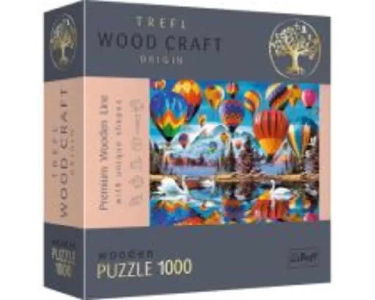 Puzzle din lemn baloanele colorate 1000 de piese