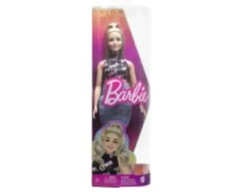 Barbie fashionista blonda cu borseta roz, Barbie