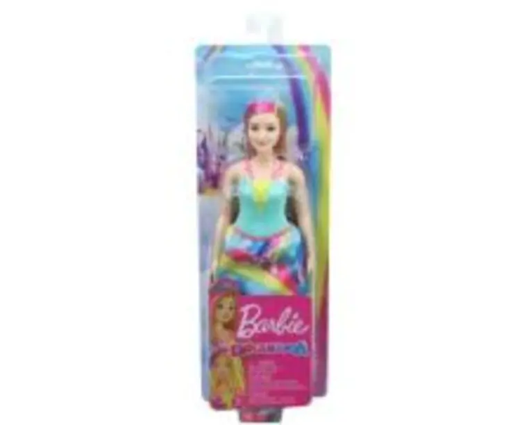 Papusa printesa cu coronita albastra Barbie Dreamtopia