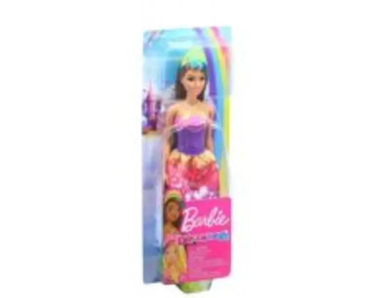 Papusa printesa cu coronita galbena Barbie Dreamtopia