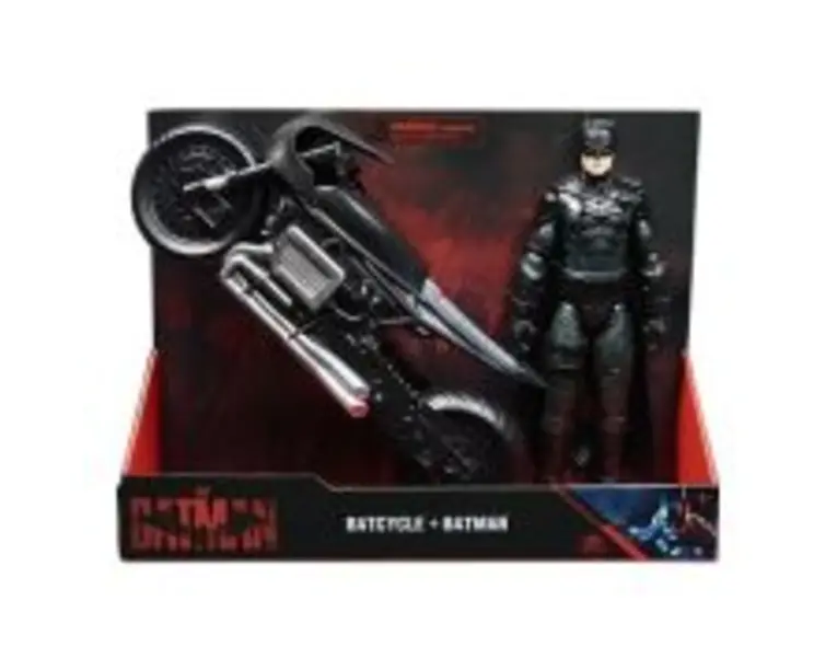 Batman Film, Motocicleta si Figurina Batman 30 cm, Spin Master