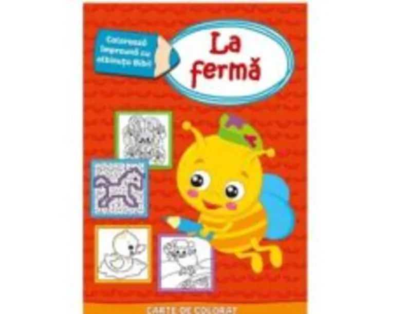 Coloreaza impreuna cu albinuta Bibi! La ferma